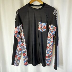 Scramble Rashguard Shirt Men's Sz Large Long Sleeves Pocket Read